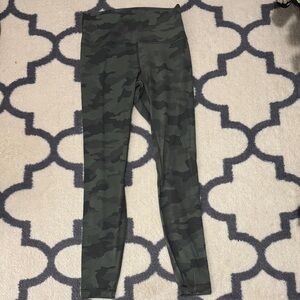 Lululemon Align Green Camouflage Leggings